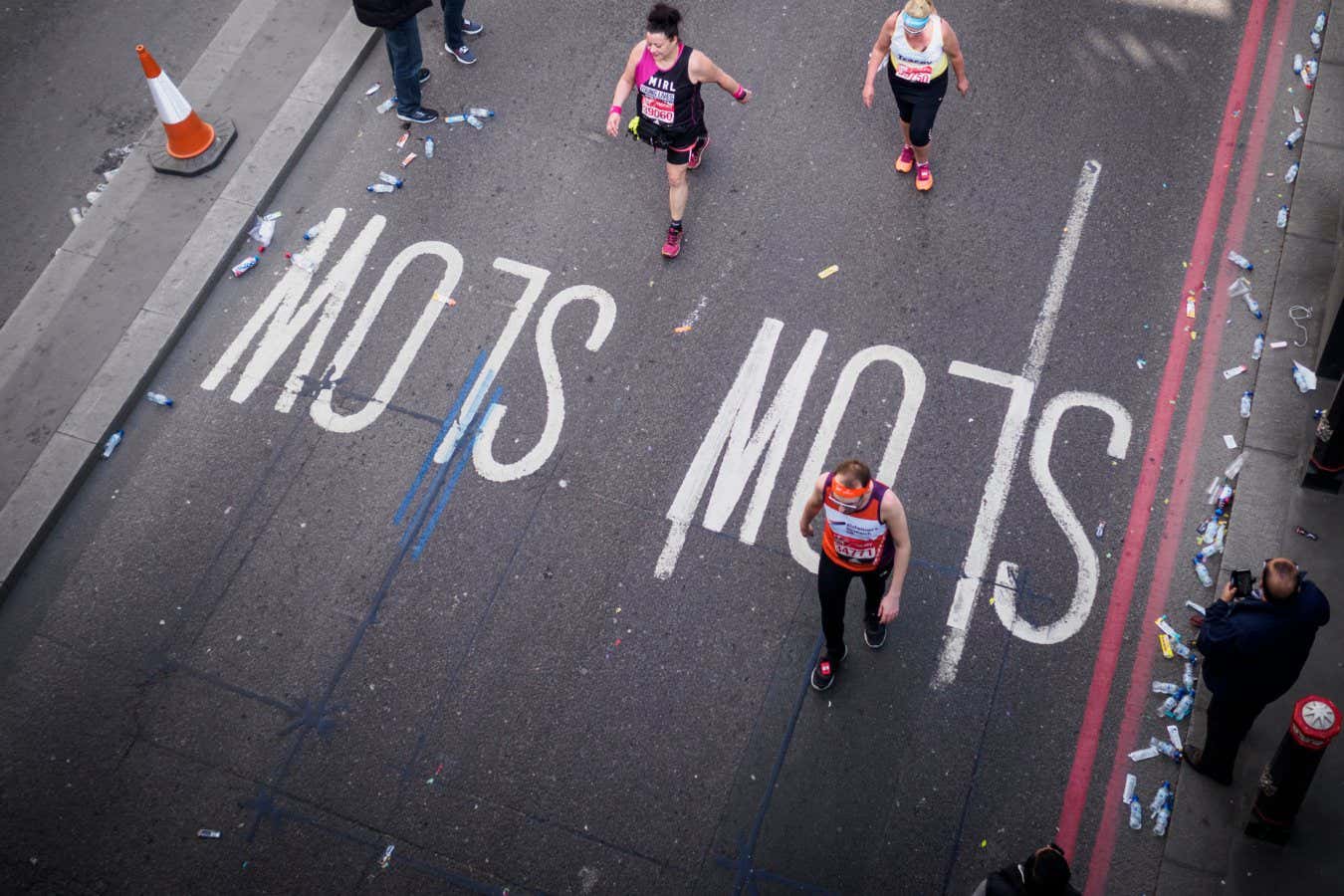 Late runners at the London Marathon 2017.; Shutterstock ID 626426177; purchase_order: -; job: -; client: -; other: -